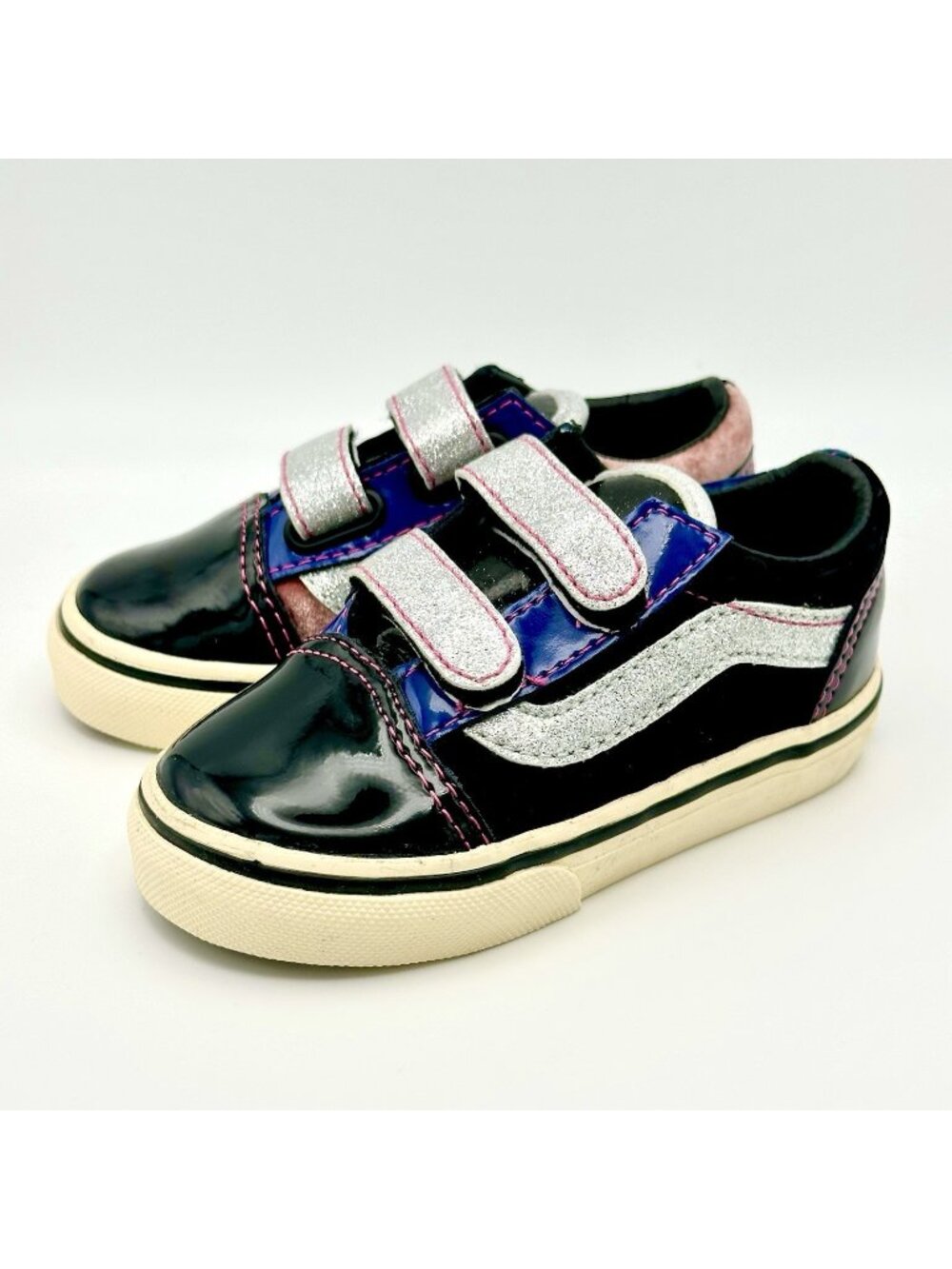 NEW Rare Vans TODDLER Sz 6 Vault  Sinner’s Club Old Skool V Checkerboard Velvet